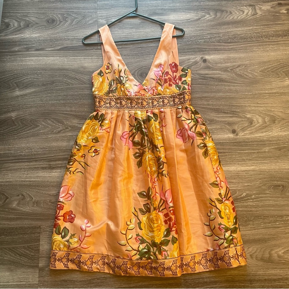 Forever 21 Orange Floral Dress